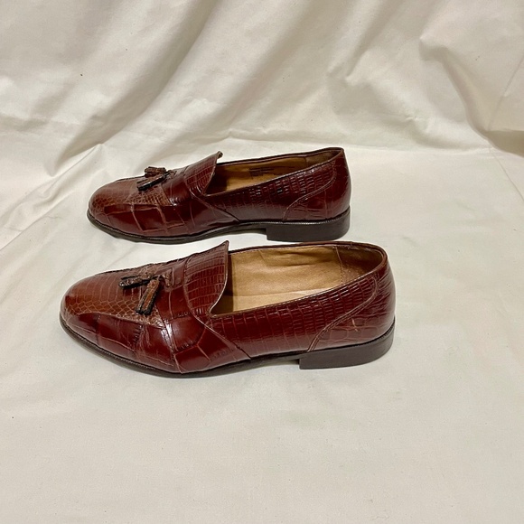 Stacy Adams Snake Skin Tassle Slip On Loafer 9.5W main image 4